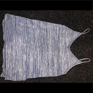 Blue striped tank top